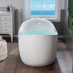Bañeras de Hidromasaje Independientes de Acrílico Blanco <span class=keywords><strong>Tina</strong></span> Personalizadas, Bañera de Hidromasaje de Acrílico Independiente - Product Image 4