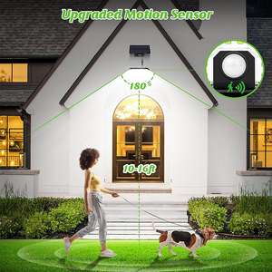 Lámpara Solar de Jardín EGH 124LED IP65 Impermeable, de Plástico ABS Curvado, 1800mAh, con <span class=keywords><strong>Sensor</strong></span> de Movimiento para Exteriores, 3 Modos de Brillo - Product Image 2