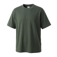 Barang Dagangan Luar Negeri Populer Kaos Kasual Oversize Kerah Bulat Bahan Katun Murni Benang Ganda 26-untai Berat 300g Kelas Atas