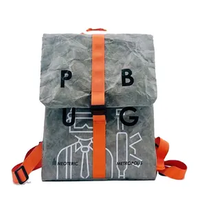 Yüksek kaliteli su geçirmez kullanımlık hafif dupont tyvek kağıt sırt çantası moda alışveriş çantaları
