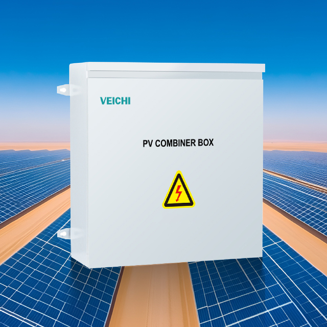 VEICHI Smart Monitoring 30 in 1 Out Electric Power Transmission 1000V Photovoltaic DC Combiner Box for Commercial Solar Projects