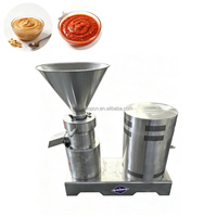 Moulin colloïdal vertical commercial à broyeur double, neuf, pour la fabrication de beurre de noix, machine de traitement des amandes, des cacahuètes et des snacks.
