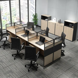 Espace de travail moderne 4 6 8 10 personnes Poste de travail Bureau Personnel Table Mobilier Cabine Bureau modulaire Poste de travail Partition - Product Image 6