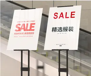 Panneau d'affichage à cadre A personnalisé en usine Porte-affiche portable pour publicité extérieure Porte-affiche en feuille de mousse PVC - Product Image 3