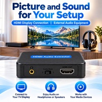 Extracteur audio HDMI Hardrock OZV8C 4K 30Hz avec sortie optique TOSLINK et sortie stéréo 3,5 mm