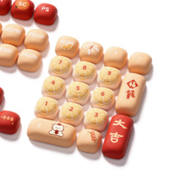 Akko Lucky Tangerine Keycap Set PBT Keycaps Crisp Dye-Sub Legends Multi-Layout Compatible