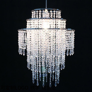 โคมไฟระย้าอะคริลิคประดับลูกปัด Chengyi พร้อมไฟ LED สำหรับห้องนอนและสถานที่พักผ่อน - Product Image 1