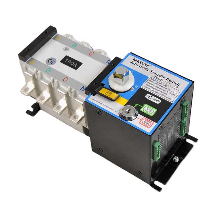 ZGQ5-100 Automatische Overdrachtsschakelaar, 2P Dubbel Vermogen, Ononderbroken Schakelaar Controller voor Generatoren