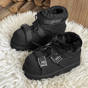 Botas de nieve para hombre, botas de invierno acolchadas de algodón grueso, zapatos protectores cálidos para hombre, mocasines de suela gruesa, zapatos de lona de algodón de caña alta - Product Image 3