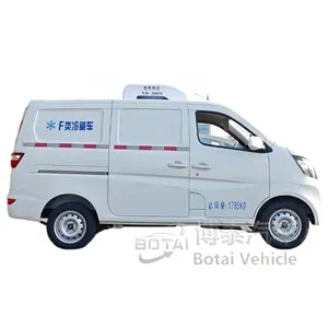 Pequeño Changan Van Mini camión refrigerado 1 tonelada de camiones refrigeradores de carga para el transporte de frutas y verduras