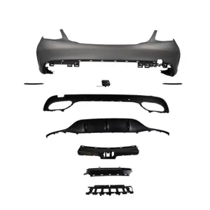 Hot Selling Complete Rear Back Car Bumpers Body Kits For Mercedes Benz C Class Amg W205 2058856038 2016 2017 2018