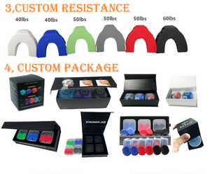 Saftey Silicone nâng làm săn chắc gốc nhập khẩu Chewable mặt hàm đục của bạn jawline <span class=keywords><strong>Exerciser</strong></span> thêm bền răng kháng - Product Image 5