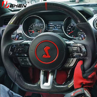 Palettes de changement de vitesse magnétiques en fibre de carbone pour volant LED, extension sport de course pour Ford Mustang 15-21