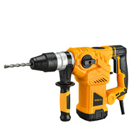 Marteau perforateur rotatif électrique robuste, marteau-piqueur industriel 1500W, anti-vibration, aluminium, 32 mm