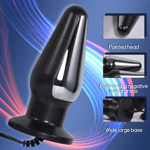 Kit pelatih elektrik mainan <span class=keywords><strong>Anal</strong></span> dengan dasar lebar, pemijat prostat kejut listrik untuk pria dan wanita dewasa - Product Image 4