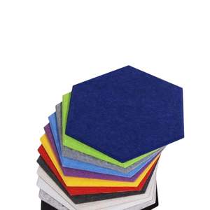 Paneles Acústicos Hexagonales, Panel Acústico Ecológico para Pared, Panel Acústico <span class=keywords><strong>de</strong></span> Fibra <span class=keywords><strong>de</strong></span> Poliéster, Absorbente <span class=keywords><strong>de</strong></span> Sonido - Product Image 2