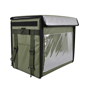 Custom Waterproof Aluminum Foil Backpack Bike Big Restaurant Cooler Thermal Insulated Outdoor Delivery <b>Bag</b> Hot Cold Food Pizza - Product Image 3