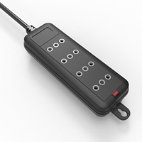 Extension de multiprise à 4 prises en Italie avec prise et interrupteur 16A multi-prises en laiton et cuivre pour prise chilienne 110v/220v