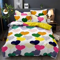 Vente en Gros Ensemble de Draps de Lit Trois Places Housse de Drap 100% Polyester Taille King avec Taies d'Oreiller