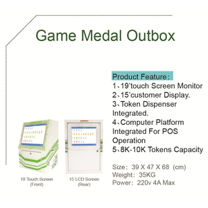 Sistema de gestión de tarjetas, caja de medallas de juego para parque de atracciones, sala de juegos - Product Image 5