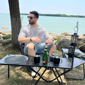 Mesa Plegable Táctica para Acampar al Aire Libre IGT, Mesa de Picnic Ligera y Portátil, Juego Completo de Equipamiento - Product Image 1