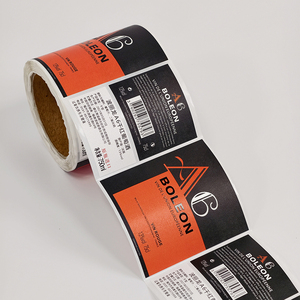 Textured Canvas Effect Paper <b>Sticker</b> Wrinkle Resistant Custom <b>Logo</b> For Premium Tea Coffee Tin Cans - Product Image 4