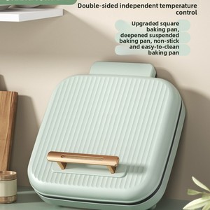 เครื่องทำแพน<span class=keywords><strong>เค้ก</strong></span>ไฟฟ้าทรงสี่เหลี่ยมรุ่นใหม่ <span class=keywords><strong>แบบ</strong></span>ลึกขึ้น ขนาดใหญ่ขึ้น กระทะเคลือบสารกันติดสองด้าน ควบคุมด้วยระบบกลไก สำหรับใช้ในครัวเรือน - Product Image 3