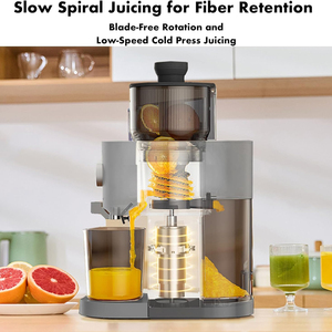 Máy ép trái cây bán chạy, máy ép trái cây rau củ miệng rộng, ép chậm đa năng, ép chậm bằng phương pháp ép lạnh - Product Image 4