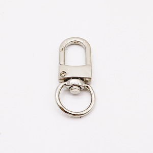 Zinc Alloy Keychain <b>Snap</b> <b>Hook</b> Round Shape Gunmetal Light Gold Nickel DIY Jewelry Accessories Hardware <b>Hooks</b> Bag Charms - Product Image 4