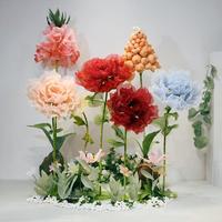 Nouveau produit : Fleurs artificielles tendance, grandes décorations de mariage, fleurs de chemin, fleurs électriques à ouverture simulée