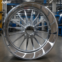 Roues NJQS 24x14 tout-terrain forgées en alliage simple de 24 pouces pour camion