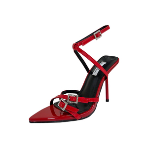 Zapatos de Tacón de Aguja Súper Altos de Moda 2023, Zapatos de Mujer con Punta Abierta y Tiras, Sandalias Sexys de Verano para Mujer, Zapatos de Lujo - Product Image 6