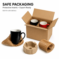 Lot de tasses à café en céramique vierges personnalisables pour la vente en gros, avec marqueurs de peinture, pinceaux, non toxiques, résistants à la cuisson à haute température, sans danger pour les aliments, étanches et compatibles lave-vaisselle