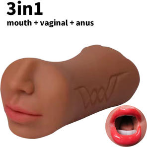 Masturbatori Maschili 3 in 1 all'Ingrosso, Bambole del Sesso con Vagina, Bocca e Ano Realistici, Giocattoli Sessuali per Uomini - Product Image 4