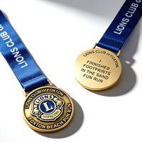 Nouvelle Médaille Sportive en Métal Personnalisée 2026 pour Marathon, Course et Natation – Fournisseur d'Usine – Émail Souple Or et Argent – Médaille de Finisseur
