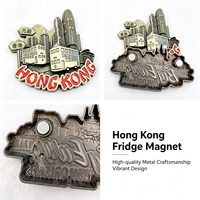 Aimant de réfrigérateur 3D en métal de Singapour, marque Merlion, design classique, artisanat métallique de haute qualité, souvenir de voyage durable, plaqué