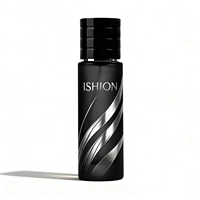 Flacon de parfum noir neuf, vide, 30 ml, 50 ml, flacon de parfum en verre rond, flacon de parfum vide avec emballage en boîte