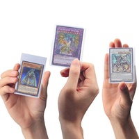 Porte-cartes en plastique 35PT 3x4 avec fermeture à clip pour cartes de sport de baseball, football, basketball, hockey et golf