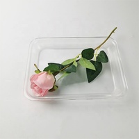 Plateau roulant en acrylique transparent, prix d'usine en gros, logo personnalisé, accessoires de fumage portables, plaque en plexiglas PMMA