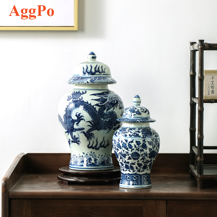 専用　中国 花瓶2 点 品質保証，お買い得 博物館展示品 来歴有 1434 元時代 元染付花瓶 高