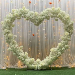 Arco de corazón de hierro forjado creativo, accesorios de boda, nuevos adornos para diseño de escenario, estante de fondo curvo, decoraciones de boda - Product Image 2