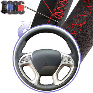 Изготовленная на заказ Модель 38 см микрофибра кожа и замша Автомобильный руль Крышка для Hyundai ix35 Tucson 2 2011-2015 - Product Image 1