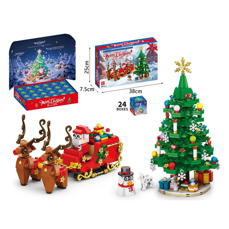Hot Sale Christmas Santa Claus Christmas Tree DIY Building Blocks ...