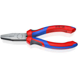 KNIPEX 20 02 160 Alicates de punta plana con mangos ergonómicos, negros 160 mm - Product Image 1