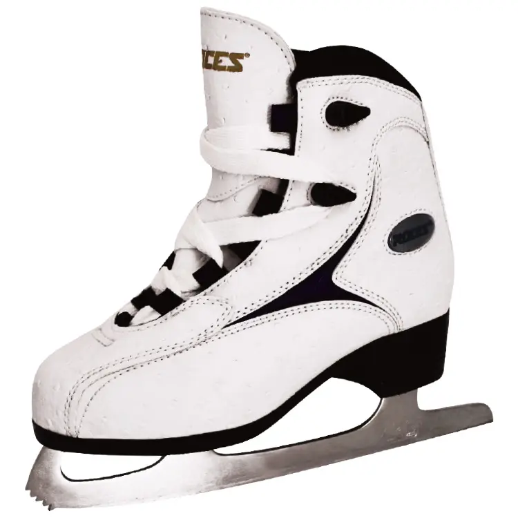 Sepatu Seluncur Es Figur Profesional Pabrik Kulit PVC dengan Sepatu Bot Velvet Ice Skate Blade Sepatu Roller Skating Pemula