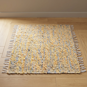 Tapis en laine texturé de designer, tapis indien tissé à la main, tapis doux et durable pour chambre à coucher, salon, décoration intérieure - Product Image 3