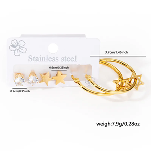 Pendientes de Aro Pequeños con Forma de Corazón Retro Chic, Diseño de Flores, Joyería Ligera para Mujer, para Fiestas, Trabajo y Uso Casual - Product Image 5