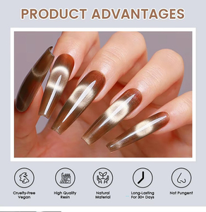 Set de Esmalte de Uñas en Gel Efecto Ojo de Gato Neissry con Imán para Uñas Postizas, Kit de Manicura Casero, Precio al por Mayor - Product Image 2
