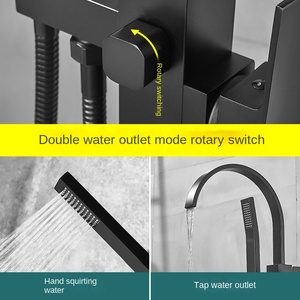 Grifo Vertical <span class=keywords><strong>de</strong></span> pie <span class=keywords><strong>de</strong></span> cobre, <span class=keywords><strong>columna</strong></span> <span class=keywords><strong>de</strong></span> baño <span class=keywords><strong>de</strong></span> agua fría y caliente, lavabo, <span class=keywords><strong>ducha</strong></span> <span class=keywords><strong>de</strong></span> flores, venta al por mayor, artículo para el hogar - Product Image 2