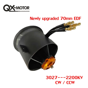 Qx-motor <span class=keywords><strong>70mm</strong></span> <span class=keywords><strong>12</strong></span>-aspas <span class=keywords><strong>EDF</strong></span> Ducted Fan Jet 6S Motor sin escobillas Motor de motor para Drone RC Avión UAV - Product Image 6
